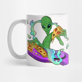 Eat Pizza Dj Space Alien Mug